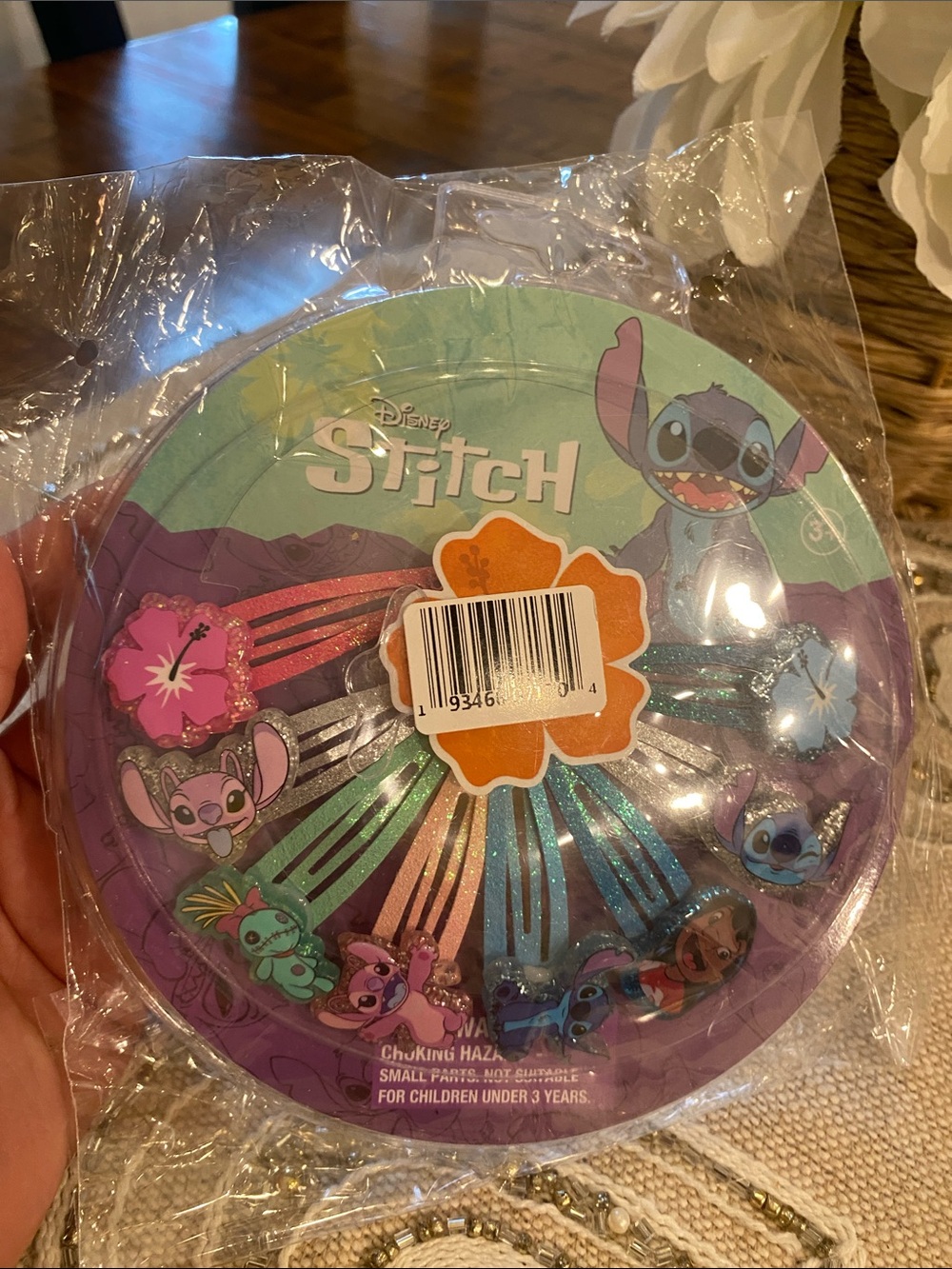 Disney Stitch 8pc Flower Snap Hair Clips - Blue, Teal, Pink, Purple - Picture 7 of 10